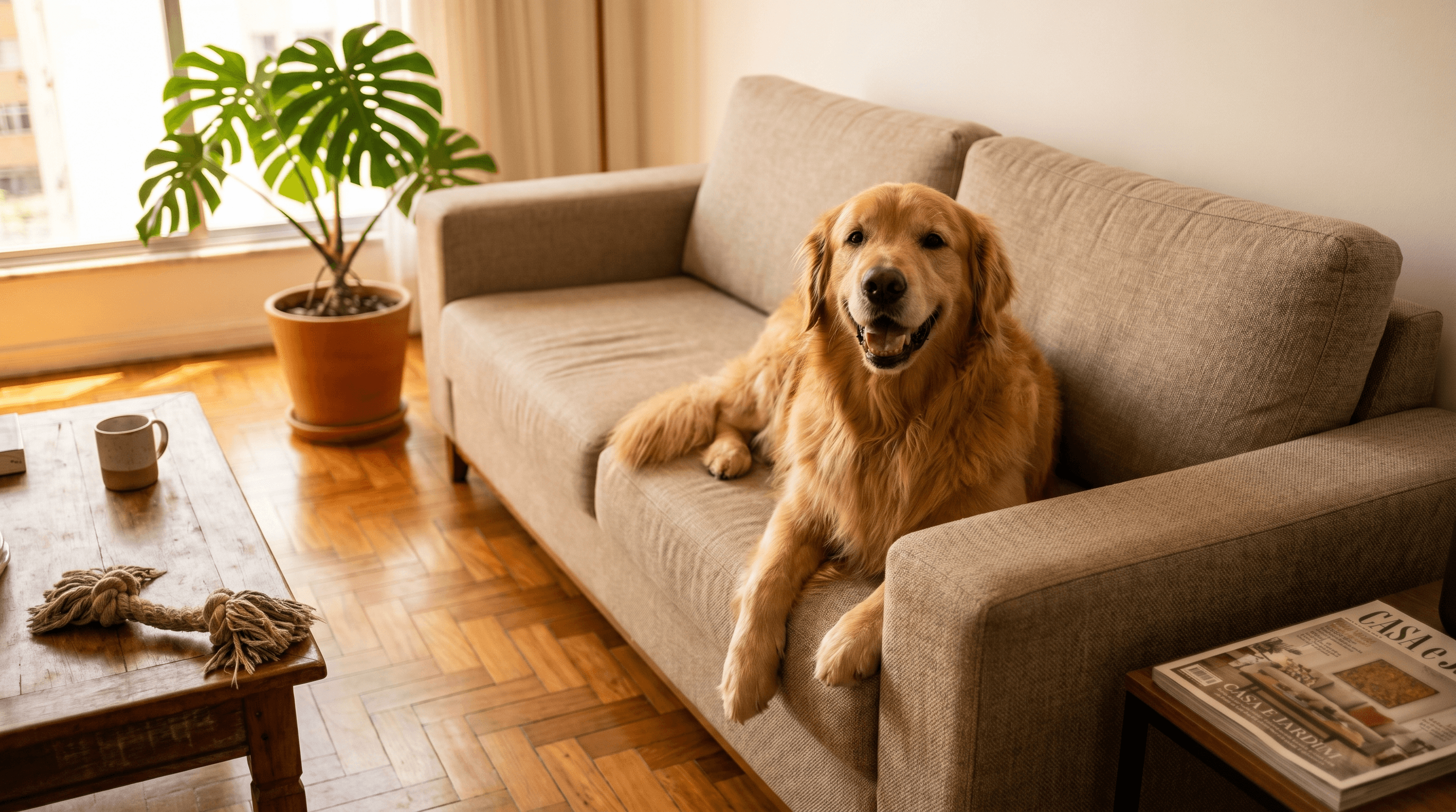 Qual tecido de sofá resiste a pet e criança