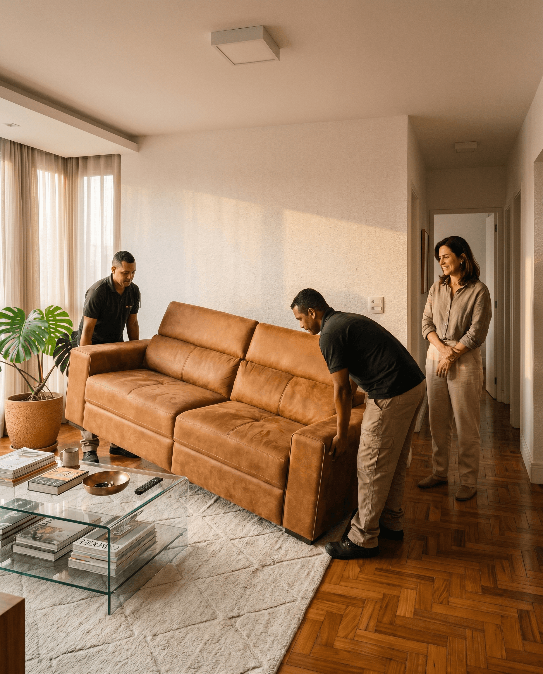 Passo 5: Entrega, montagem e teste de conforto