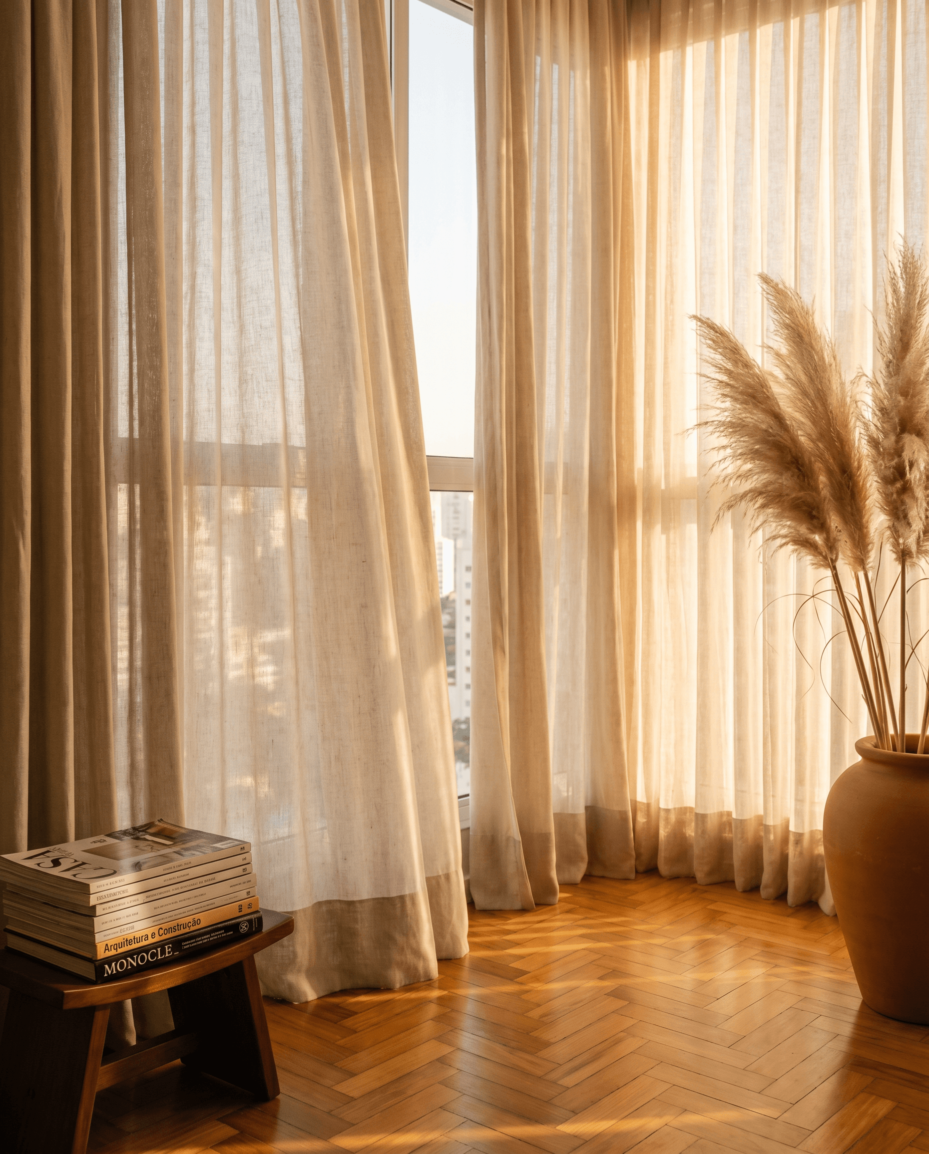 Como escolher cortinas para a sala de estar